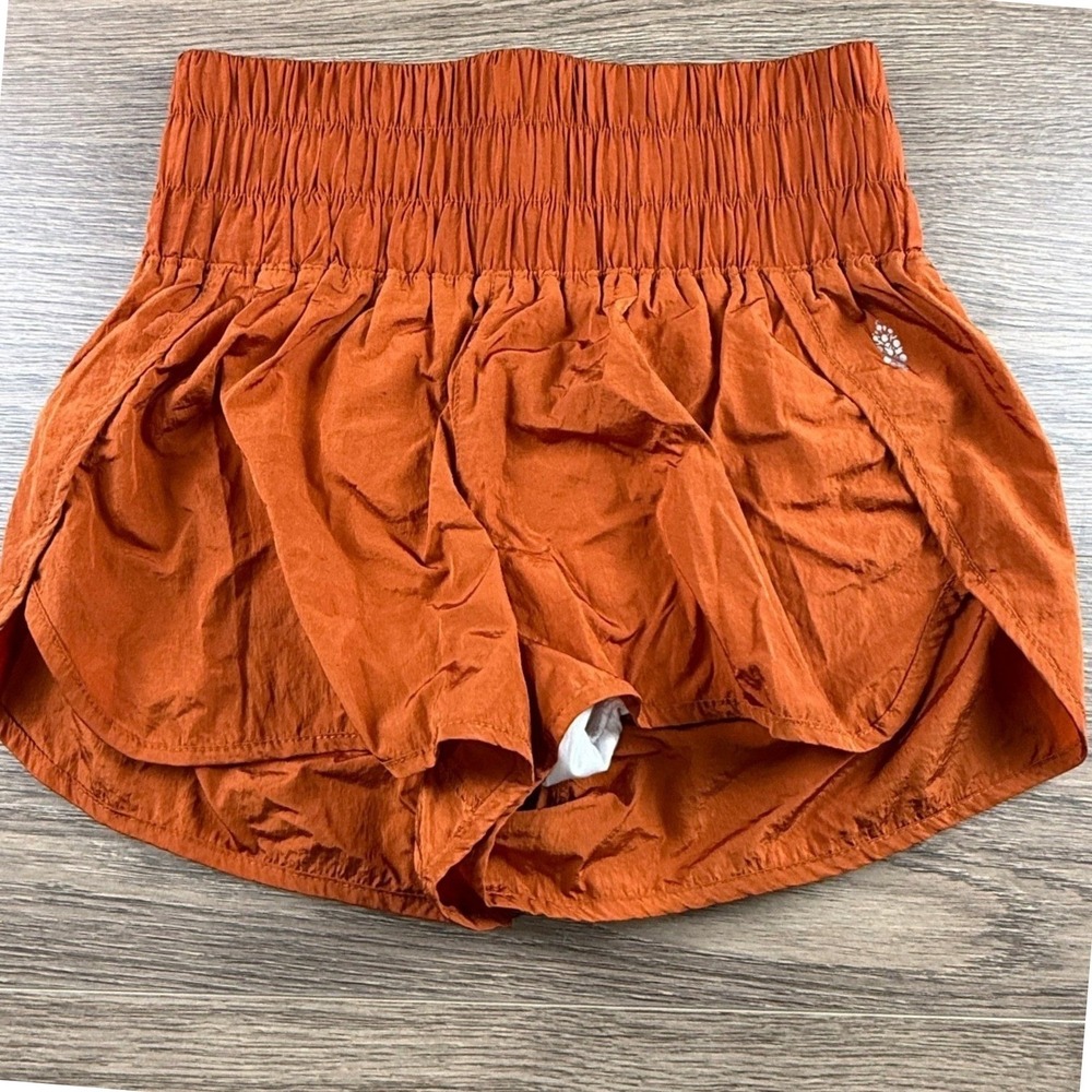 Free People FP Movement The Way Home Run Shorts Rust Orange Size M Athletic